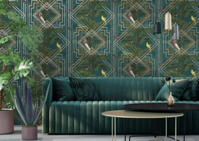 Papel Tapiz Cascading Gardens 91460 ejemplo