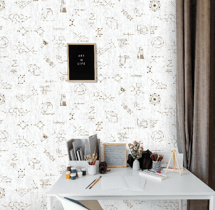 Papel Tapiz Deco Junior 1211-01 instalado