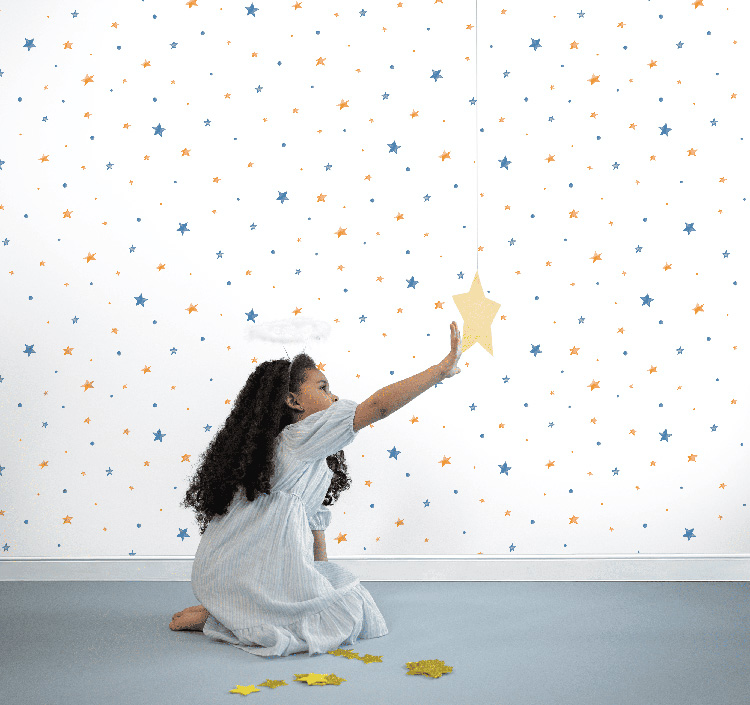 Papel Tapiz Deco Junior 1214-02 instalado